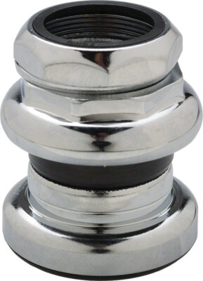 Tange-Seiki Passage New 1'' Threaded Headset: 26.4mm Crown Race Chrome