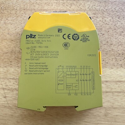 PILZ PNOZ s4 24VDC 3n/o 1n/c Ident.No.: 750104  (st1026)