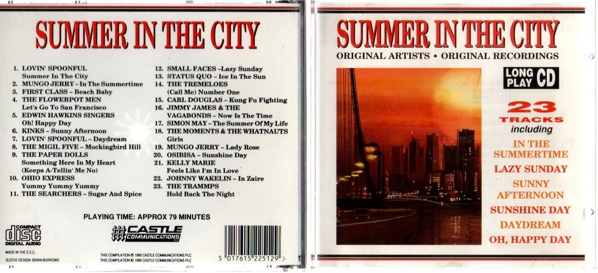 Summer Twins CD 廃盤 l'atelier du savon Various Artists - Summer In The City (CD 1993) for sale online
