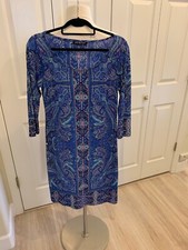 Beautiful Bodycon Dress in Multicolor Print - EUC - Large