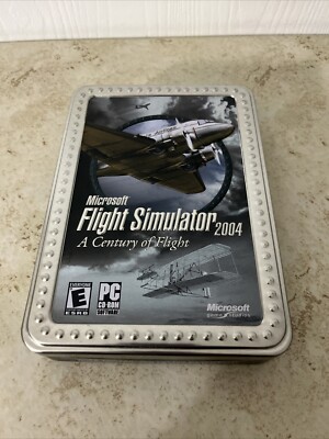 Microsoft Flight Simulator 2004: A Century of Flight Metal Tin With 4 CD-Rom