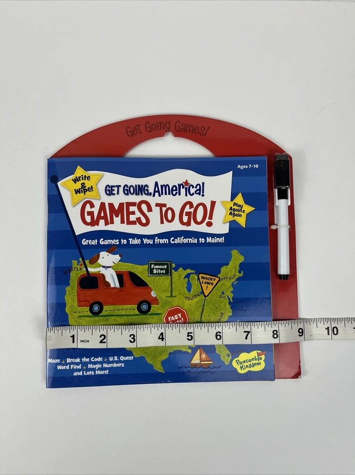 Peaceable Kingdom - Get Going America - Write & Wipe Games On The Go - Image 4 of 4