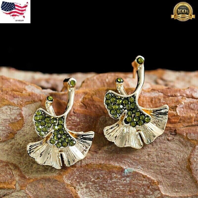 Fashion Women Special Leaves Leaf Earrings Handmade Dangle Ear Stud Jewelry Gift
