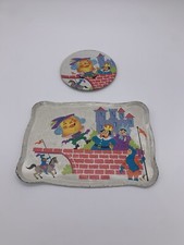 Vintage Ohio Art Humpty Dumpty 2 PC Litho Tin Tea Set 420E173