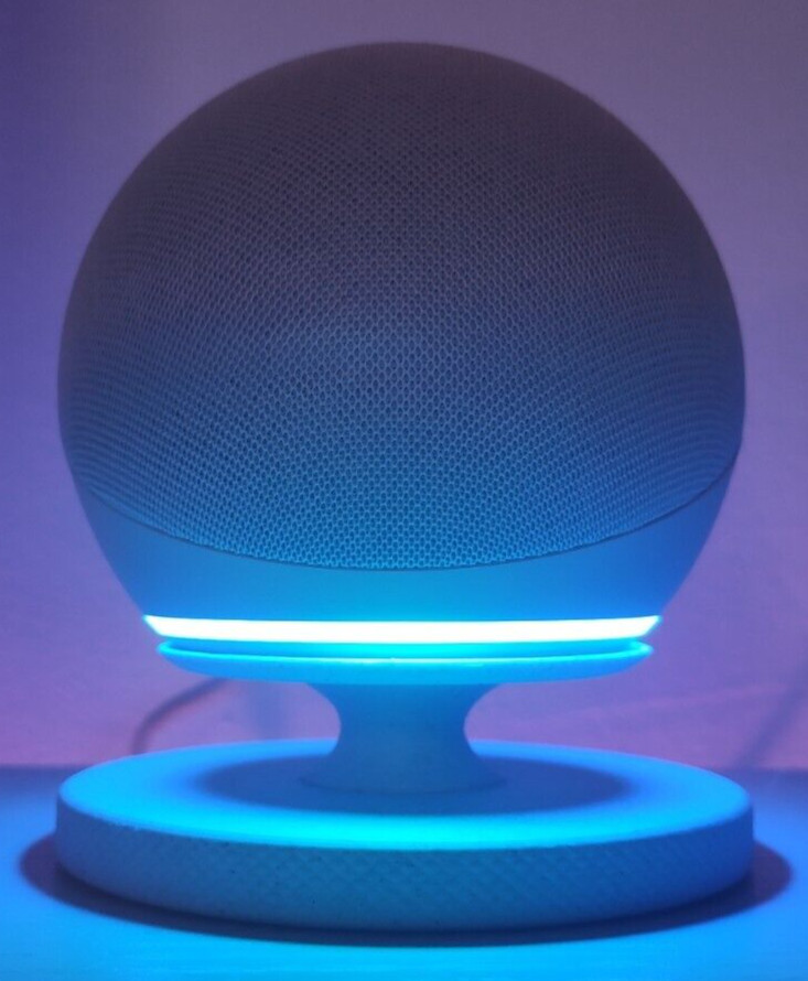 Echo Dot Knurled Marble Effect Stand Mount - Amazon Alexa Echo Dot Speaker 4/5th