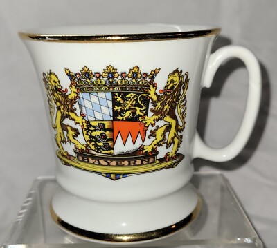 Manufaktur Kleiber Regnitzlosau Bavaria 22 Karat Gold Trim Coffee Mug Germany 