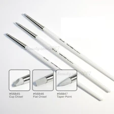 ibd Soft Touch Silicone Brushes (Cup Chisel,Taper Point,Flat Chisel) 3pces
