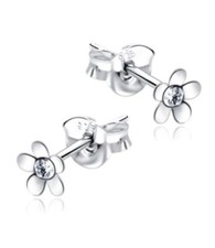 Flower Stud .925 Sterling Silver Earrings