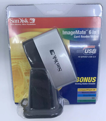 NEW SanDisk Imagemate 6 in 1 Memory Card Reader / Writer with Docking Station