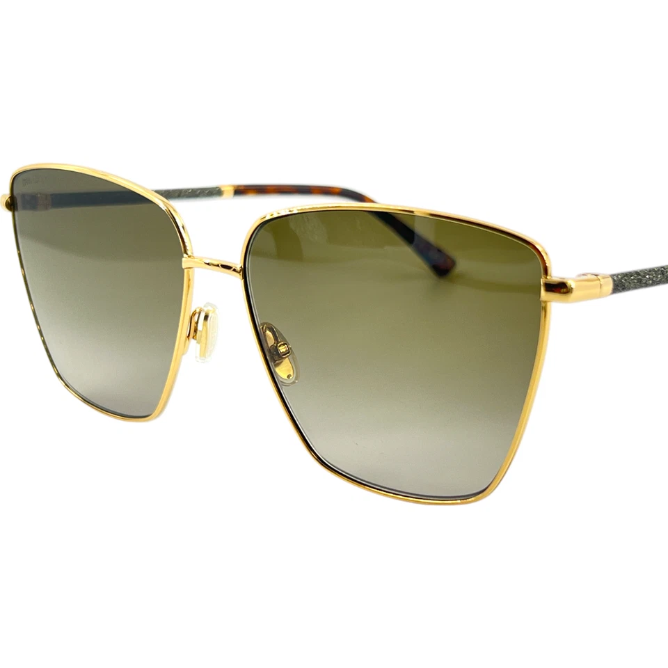 Gafas de sol Jimmy Choo Lavi S para mujer de metal 006JHA doradas La Habana 60-14 Italia con estuche Foto 2 de 4