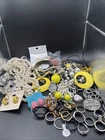Costume Jewelry Lot, Some Vintage, Some Craft, Mostly Wearable. Rings!