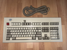 Red, white and black IBM Model M