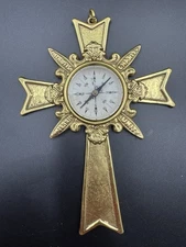 Vintage Knights of Columbus Fraternal Ceremony Compass Brass Necklace KofC