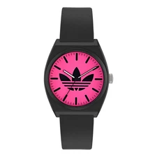Adidas Unisex Watch Project Two Plastic Black AOST25548