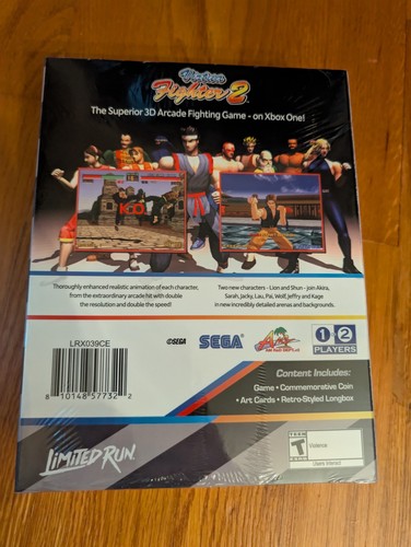 VIRTUA FIGHTER 2 CLASSIC EDITION COLLECTOR’S XBOX LIMITED RUN GAMES LRG NEW - Picture 2 of 6