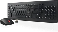 Lenovo 510 Wireless Keyboard & Mouse Combo, 2.4 GHz Nano USB Receiver, Black 
