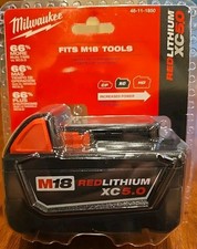 Milwaukee M18 Red Lithium Battery XC 5.0 New In Package. 46-11-1850