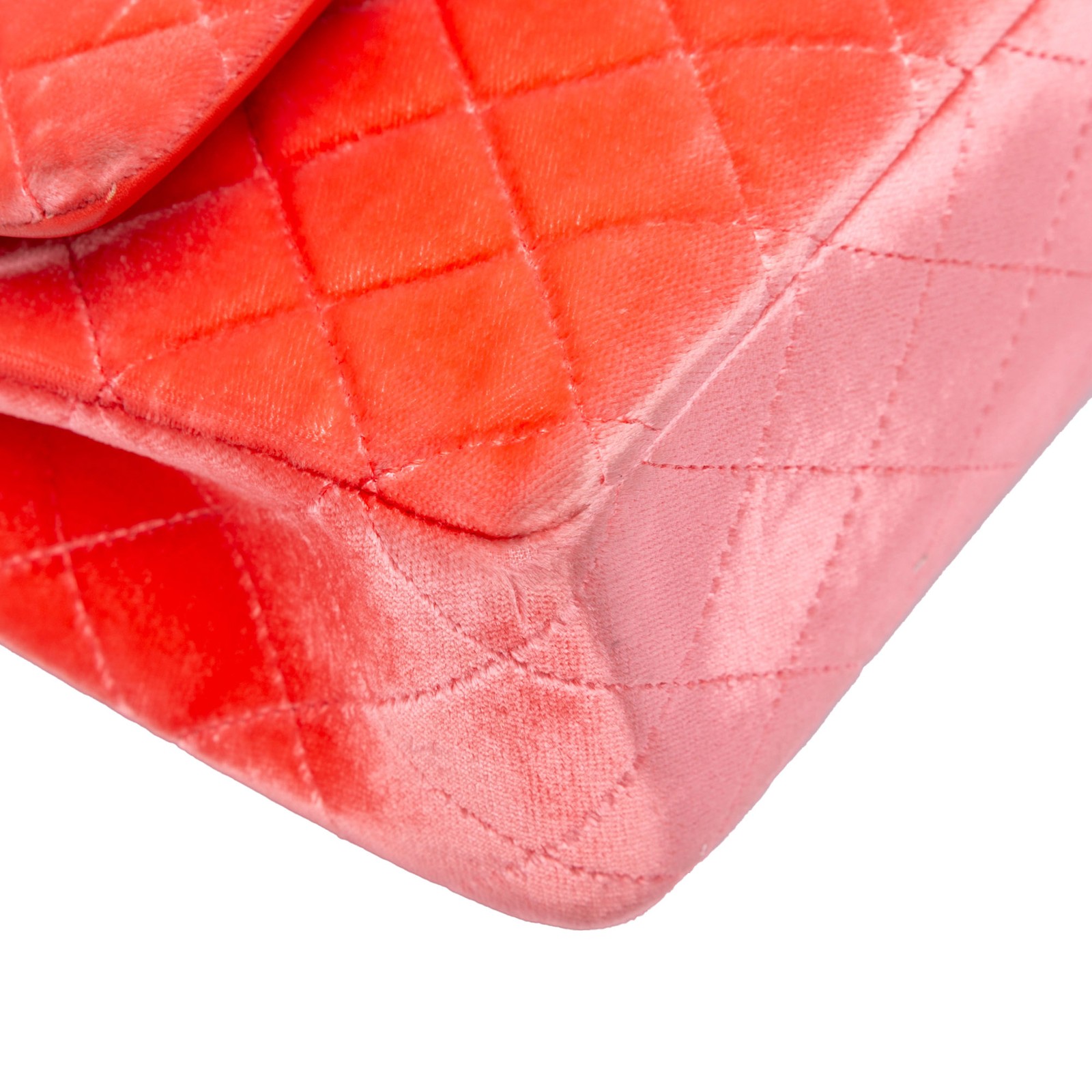 Authenticated Chanel Medium Classic Velvet Double… - image 10