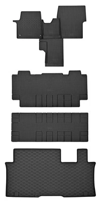 TXTRADE Fußmatten & Kofferwanne geeignet für PEUGEOT Traveller ab 2016 | 8 Sitze + TUNEL