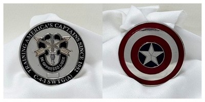 C-4-1 SWTG(A) America's Captains Captain America Shield Challenge Coin 2#6