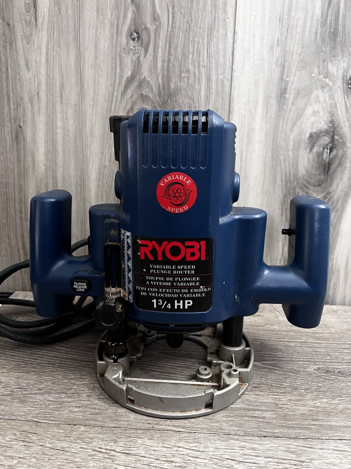 Ryobi R175 / RE175 1¾ HP Plunge Router Variable Speed, Used