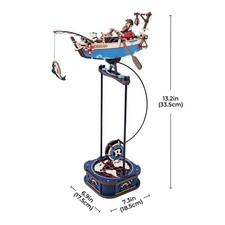 Robotime Rokr Gravity Swing Model Building Kit 3D Wooden Puzzle kit Sky Captain