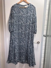 By Anthropologie navy and white heart print - UK12 - 0208
