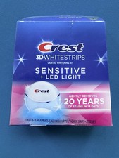 Crest 3D Whitestrips Sensitive LED Light Whitening Kit 28 Strips Exp 10/2026