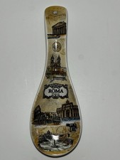 Handmade Ceramic Souvenir Spoon Rest Made in Italy - great condition 10 1/2 Inch