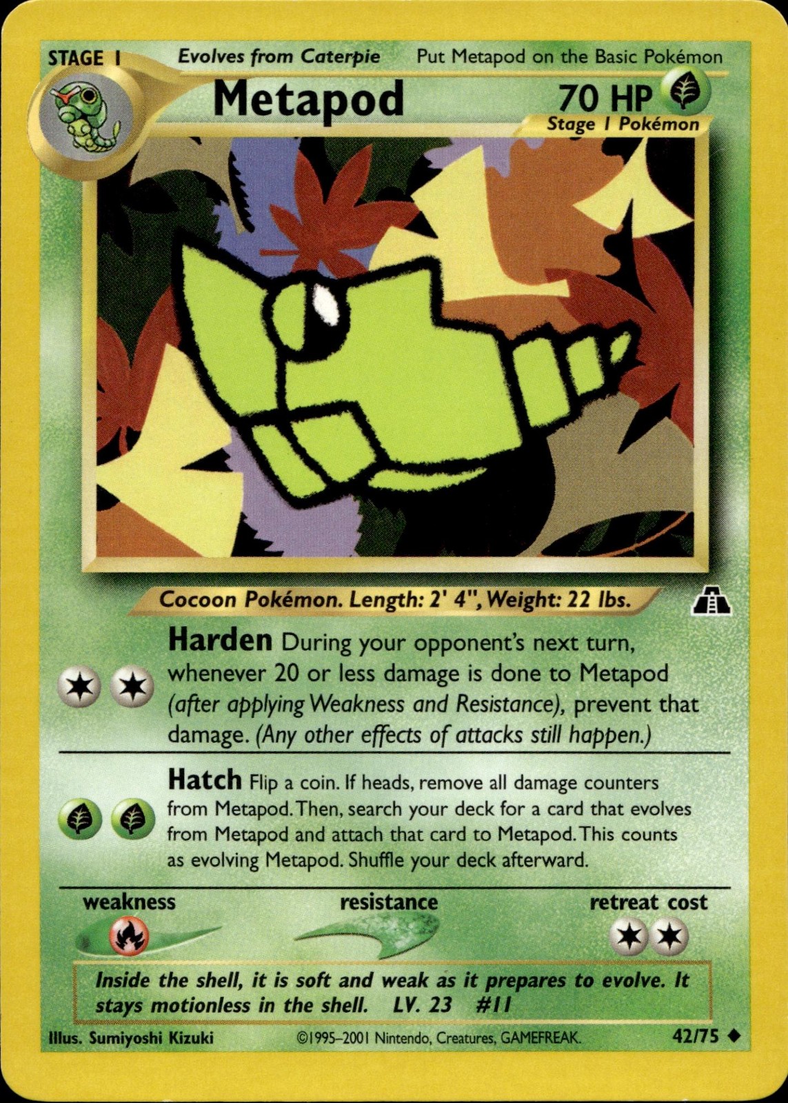 Metapod 42/75 Uncommon Neo Discovery Multi Item Discount LP