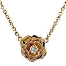 PIAGET Necklace K18 Pink Gold diamond Rose used
