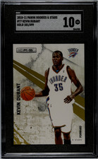 2010-11 Panini Rookies & Stars #77 Kevin Durant Gold #/499 GEM MINT SGC 10