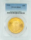 1910 PCGS MS65 Saint Gaudens Double Eagle PQ