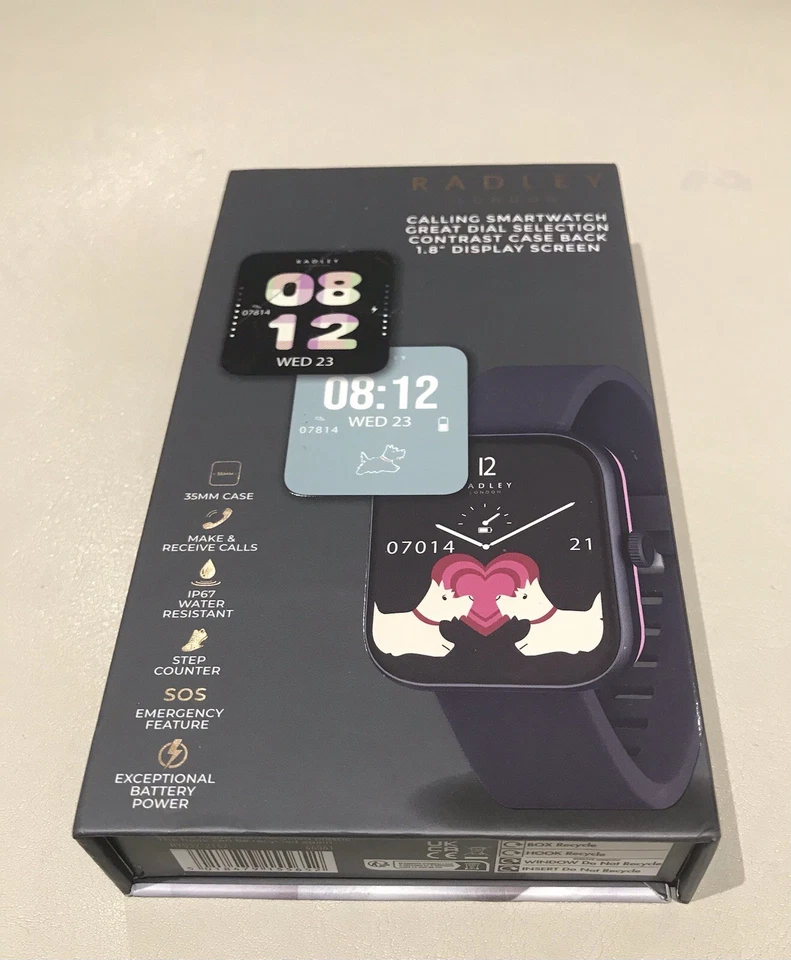 RADLEY S32 Blue Silicone Strap,Pink Case - Image 4 of 4