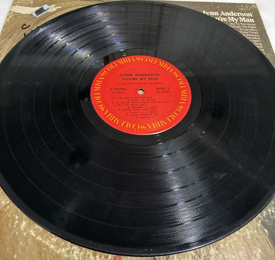Lynn Anderson "You're My Man" Album LP Columbia 1971 C 30793 - Image 4 of 4