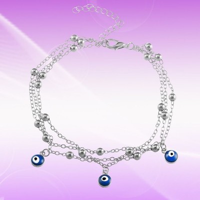  Bohemia Chic Mini Evil Eye Style Fußkettchen Dangle Fußkettchen für Barfuß