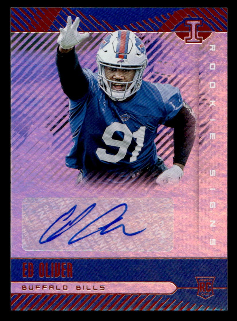 Ed Oliver Panini Illusions Rookie Signs #EDO Orange