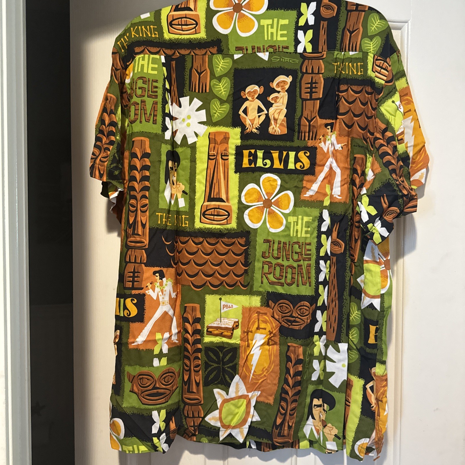 Shag Elvis Graceland Hawaiian Shirt Size XL Jungle Room Theme Aloha Limited 500 image 9