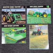 John Deere Brochure Lot Vtg Y2K Loaders Advantage Series Tractors Rotary Cutters
