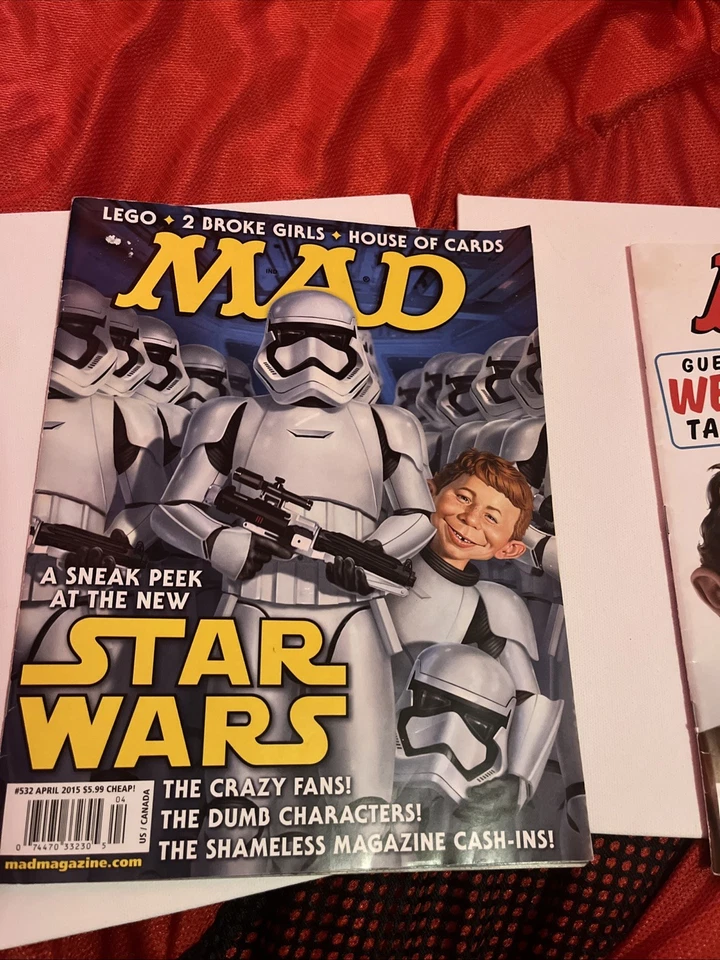 Mad Magazine April 2015 (Star Wars) and June 2015 (Weird Al) Issue Combination - Image 2 of 4
