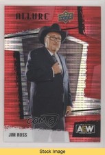 2022 Upper Deck Allure AEW Red Rainbow Jim Ross #90 HOF READ 0ps8