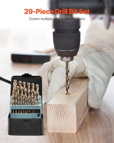 Cobalt Drill Bit Set 29 Pcs M35 High Speed Steel Cobalt Drill Bits ...