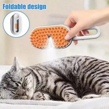 Pet Cat Steam Brush Pet Electric Spray Massage Comb Pet Hair Removal Comb-   