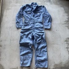 JC PENNEY BIG MAC VINTAGE: 100 Cotton Herringbone Jumpsuit SZ. L/XL BLUE 