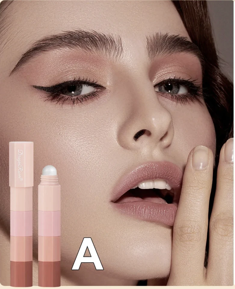 Eyeshadow Stick Set Waterproof Non Smudge Highlighter Pearlescent 4 Colours in 1 - Image 4 of 4