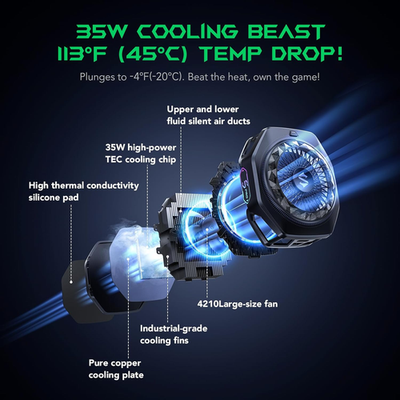 Black Shark Magnetic Phone Cooler 5 Pro - 18 Addressable RGB LEDs