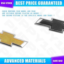 Steering Wheel Bowtie For Silverado Tahoe Universal Emblem Badge Yellow Black