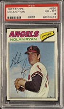 1977 Topps #650 Nolan Ryan PSA 8 NM-MT