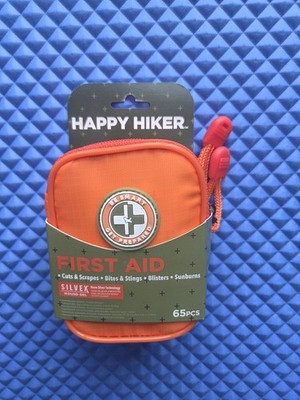 Happy Hiker, Be Smart Get Prepared Outdoor First Aid 65 piece BEST BY 2/29/ 2028