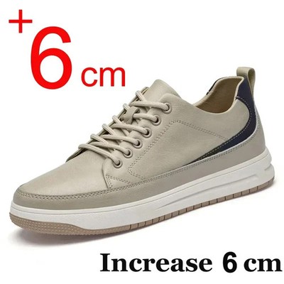 Men Sneakers Casual Walking Driving Fashion Shoes Heightening Insole 6cm Heels